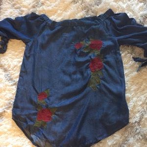 Francesca’s off the shoulder top with details